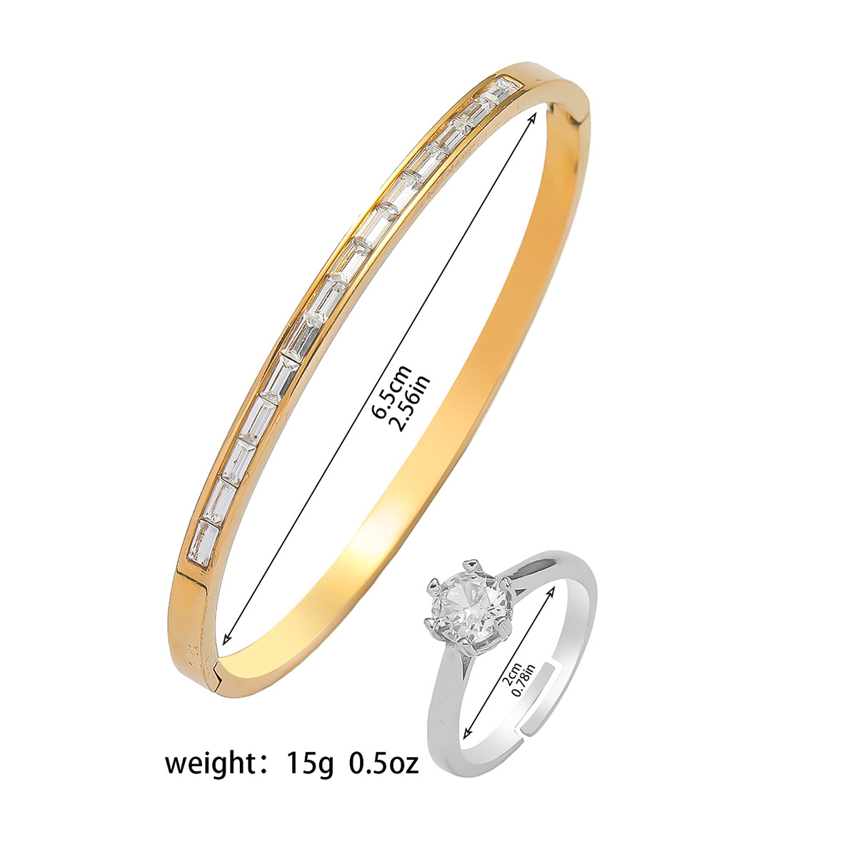 New cross-border titanium steel bracelet for women, European and American fashion, the same style as the "Full Sky Star" bracelet, elegant wristband detail image 4