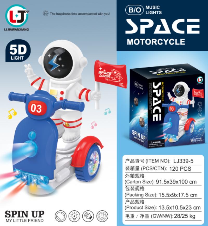 Cross-border e-commerce children's best-selling electric universal direction, Martha KT cat, Spider-Man, Bumblebee, Astronaut motorcycle, light, music, glowing toy motorcycle Application Scenario