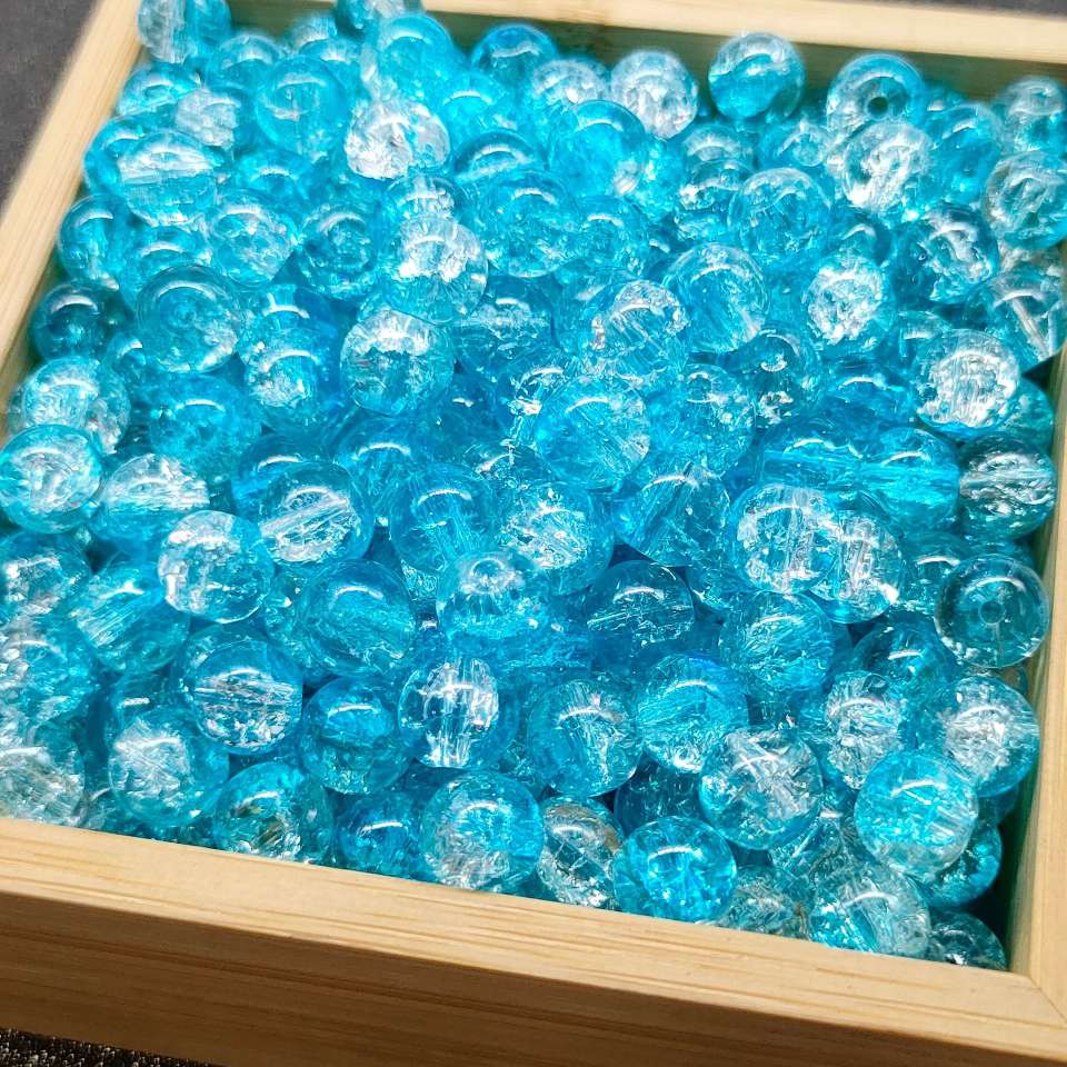 10mm beads, loose beads, burst glass beads, floral glass round beads, handcrafted diy jewelry accessories