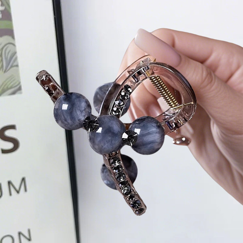 korean updo star grip does not hurt hair volume more pearl rhinestone barrettes simple  style hair accessories for women full figure