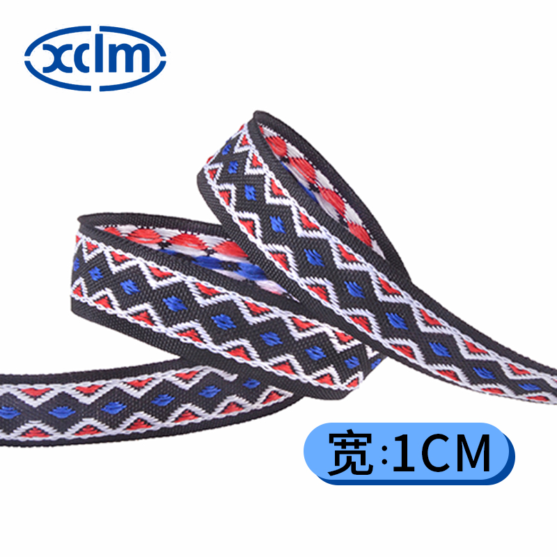 1CM wide jacquard ethnic woven tape, jacquard lace, ancient costume doll clothes, cuff edge-trimmed woven tape, DIY lace pic 4