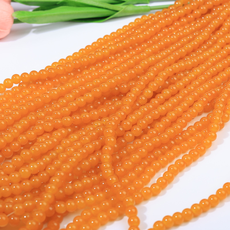 8mm beads, loose beads, burst glass beads, floral glass round beads, handcrafted diy accessories