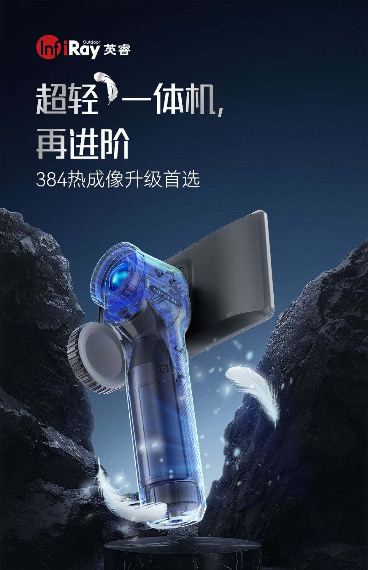 艾睿英睿巡逻舰R1+红外热成像夜视仪高清夜视望远镜户外热相仪详情1