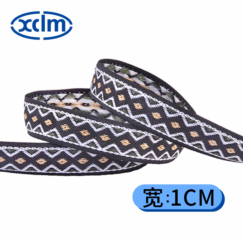 1CM wide jacquard ethnic woven tape, jacquard lace, ancient costume doll clothes, cuff edge-trimmed woven tape, DIY lace pic 5