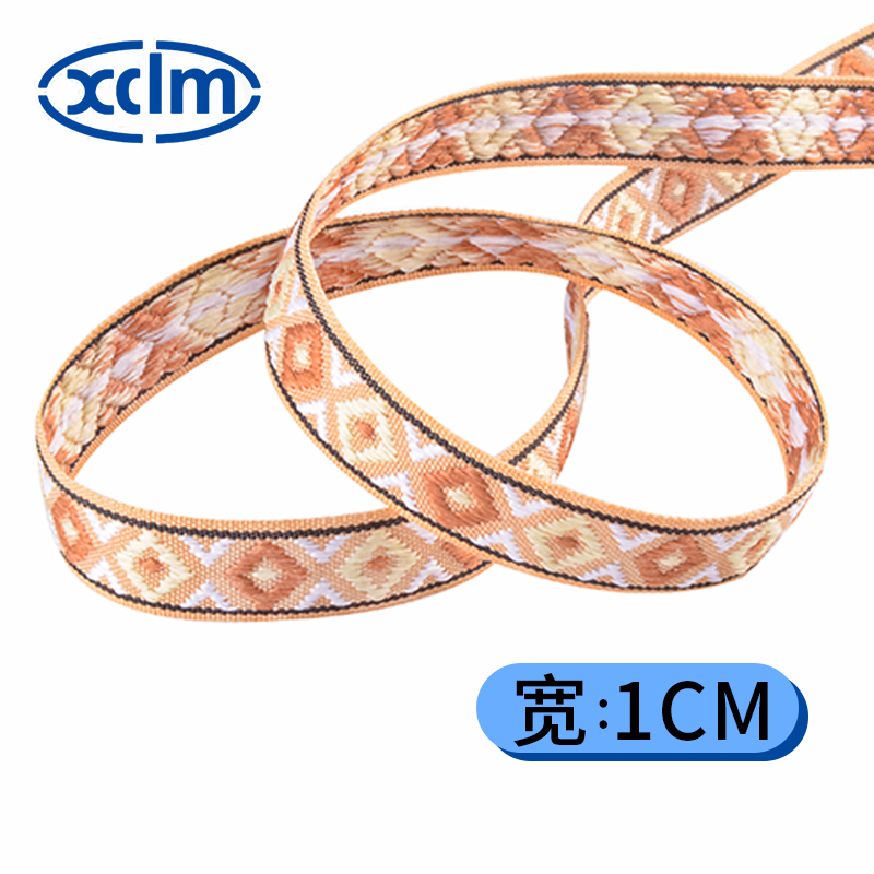 1CM wide jacquard ethnic woven tape, jacquard lace, ancient costume doll clothes, cuff edge-trimmed woven tape, DIY lace pic 10