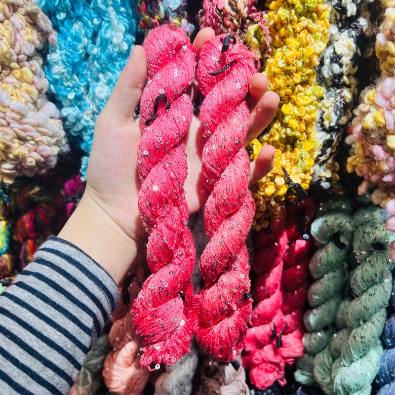 DIY imported new silk yarn, purely handcrafted DIY accessories, accessories, decorative bags, necklaces, bracelets, and accessories... 3 Item Picture