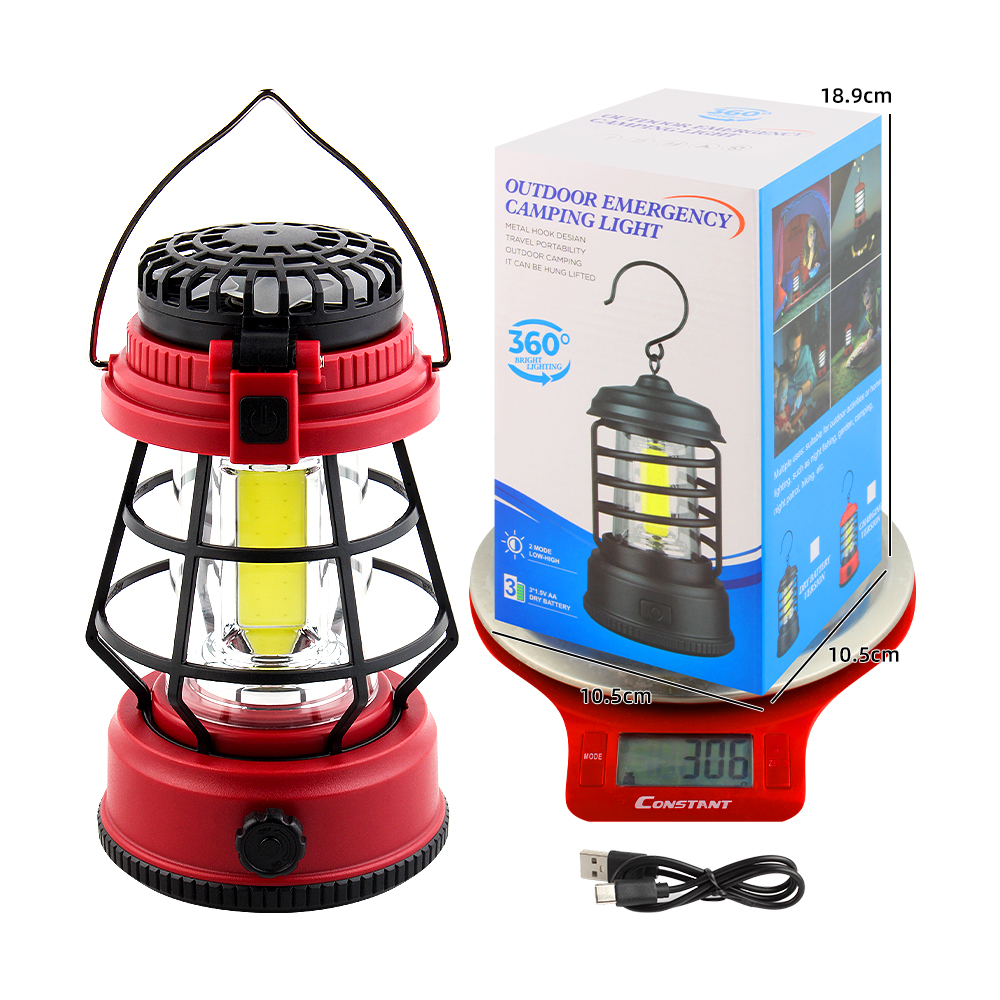 KINSACH Star Source COB Camping Lamp with Fan Specification image