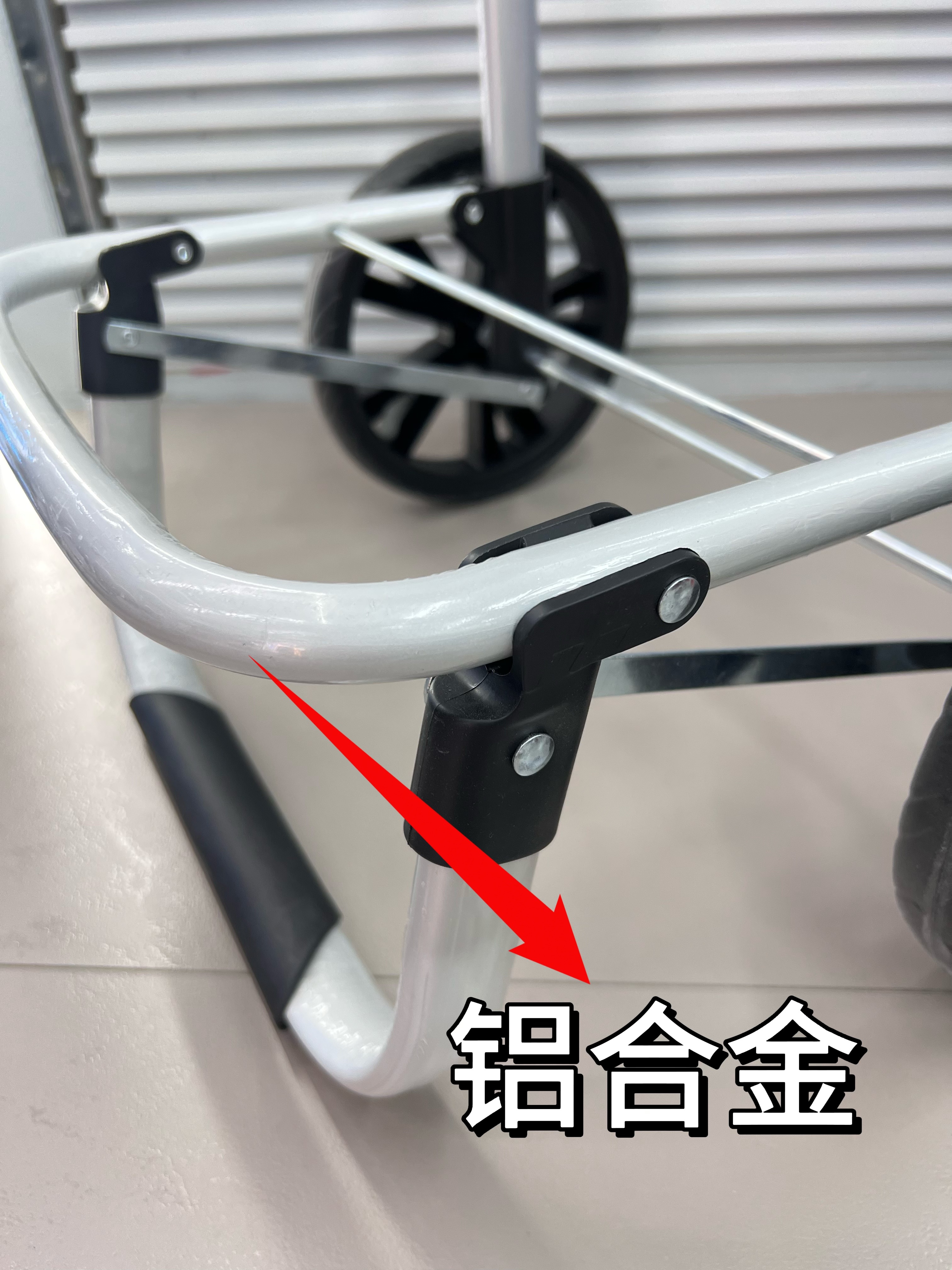可折叠购物车架便携轻便多功能购物推车架喷塑车架防生锈防掉漆详情4