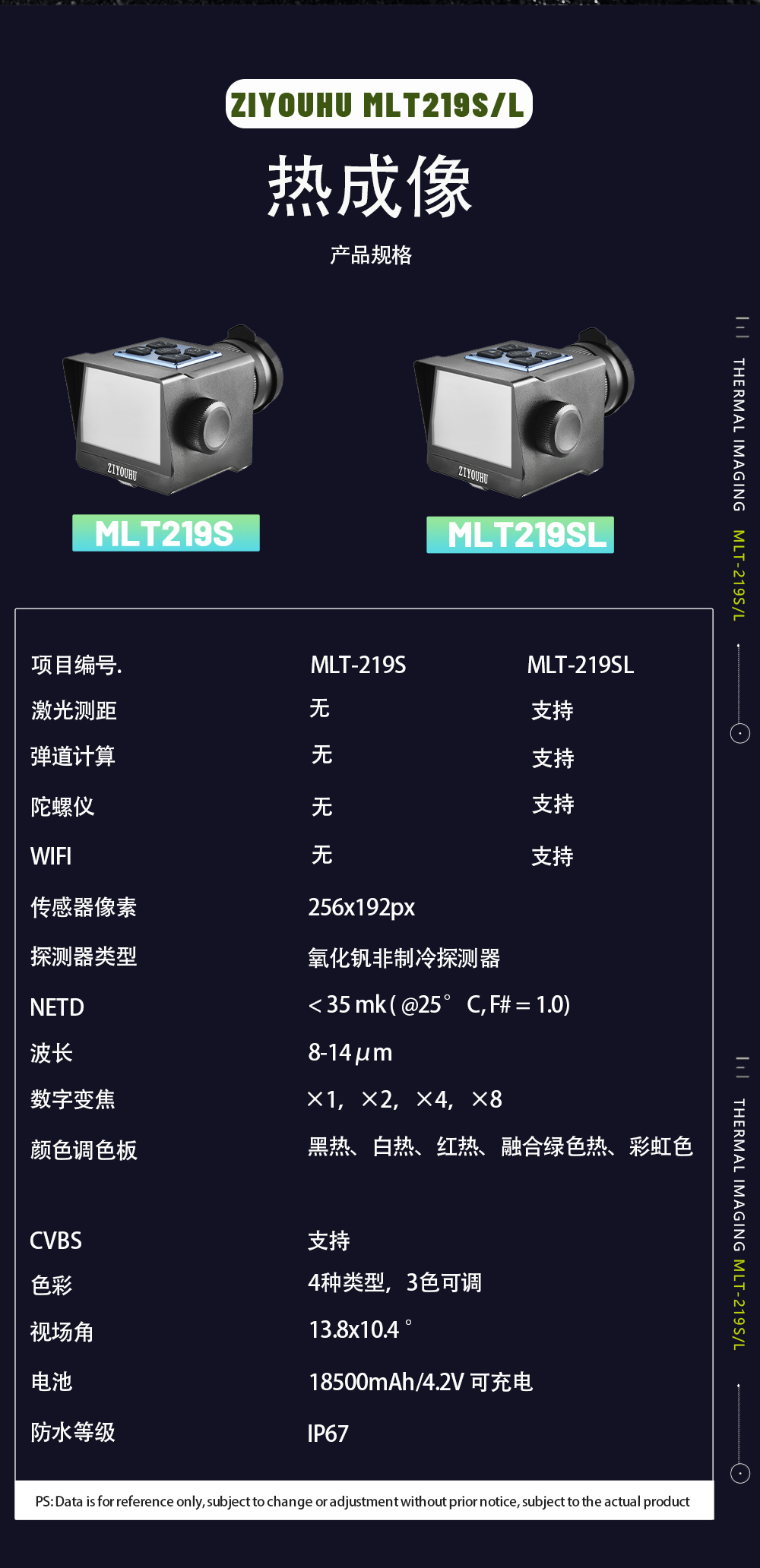 219S热瞄带测距高清红外热成像仪迷你热像夜视仪测距户外弹弓配件详情15