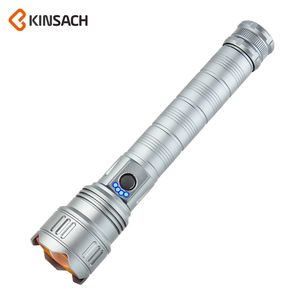 KINSACH星之源充电白激光铝合金手电筒
