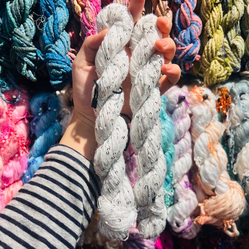 DIY imported new silk yarn, purely handcrafted DIY accessories, accessories, decorative bags, necklaces, bracelets, and accessories... 3 Specification image