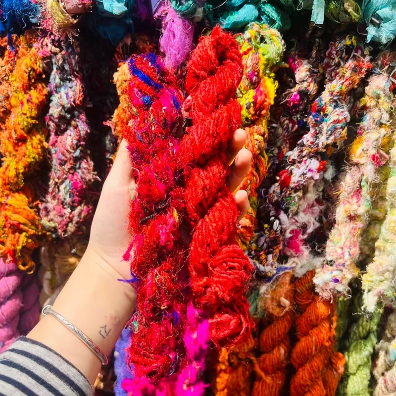 DIY imported new silk yarn, purely handcrafted DIY accessories, accessories, decorative bags, necklaces, bracelets, and accessories... 1 Specification image