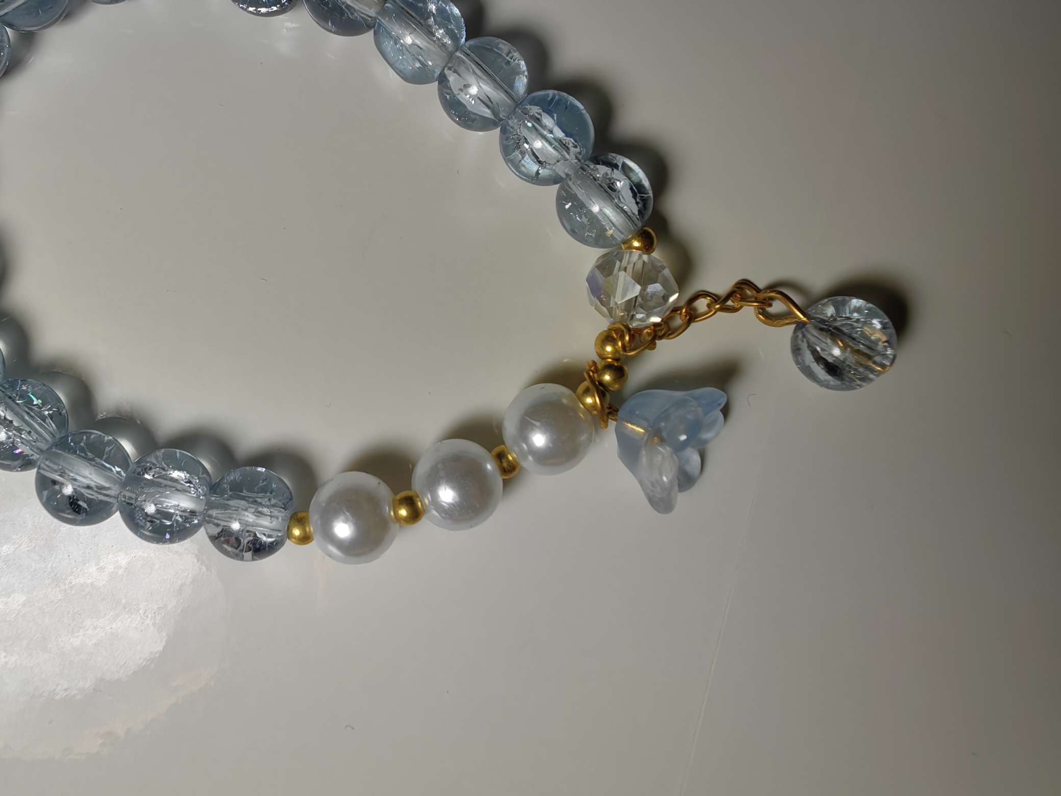 仙女风手工玻璃手链 七彩珠串珠ins小众设计学生闺蜜礼物手链饰品手串情侣手链详情图2