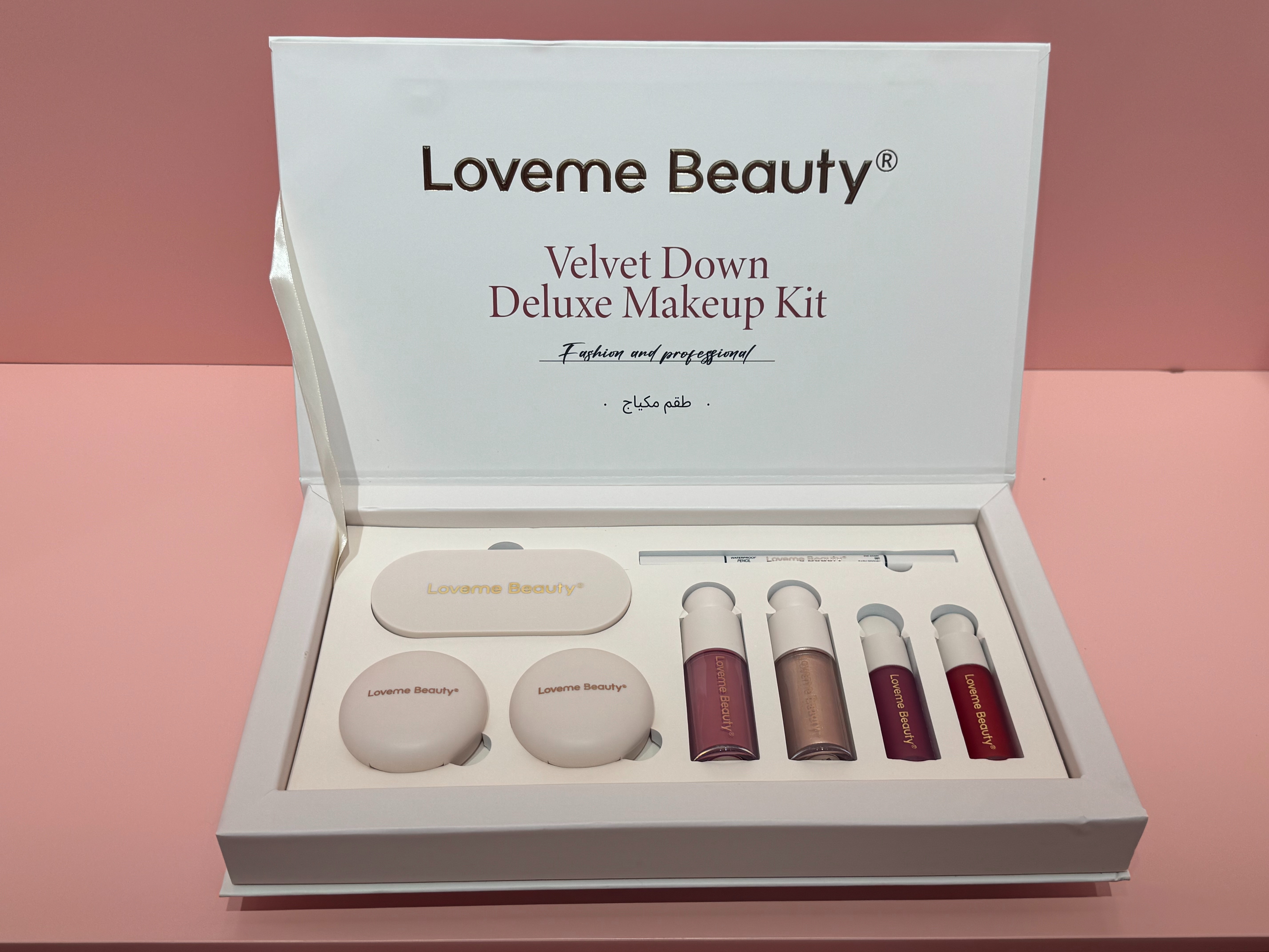 Velvet Down Deluxe Makeup Kit -Loveme Beauty Specification image