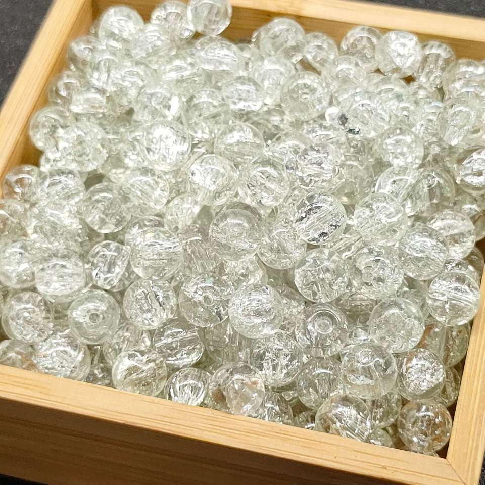 10mm beads, loose beads, burst glass beads, floral glass round beads, handcrafted diy accessories