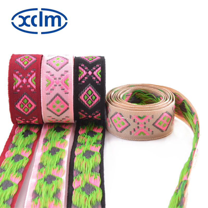 2.2cm Handmade lace decorative accessories for ethnic minority jacquard clothes, Miao diy embroidered ribbons Application Scenario