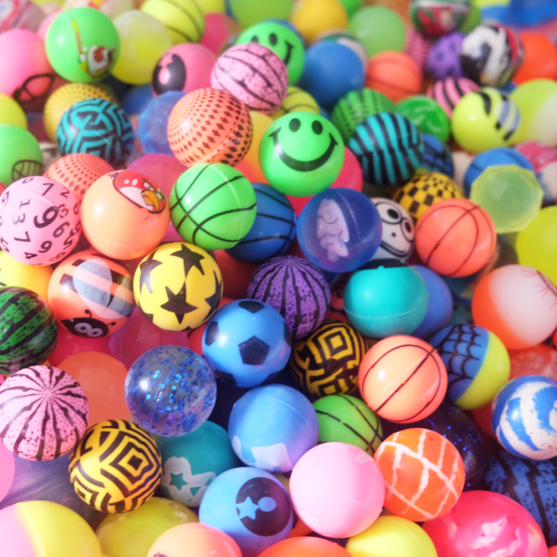 弹力球款式混装 一元扭蛋机用球儿童玩具弹弹球跳跳球