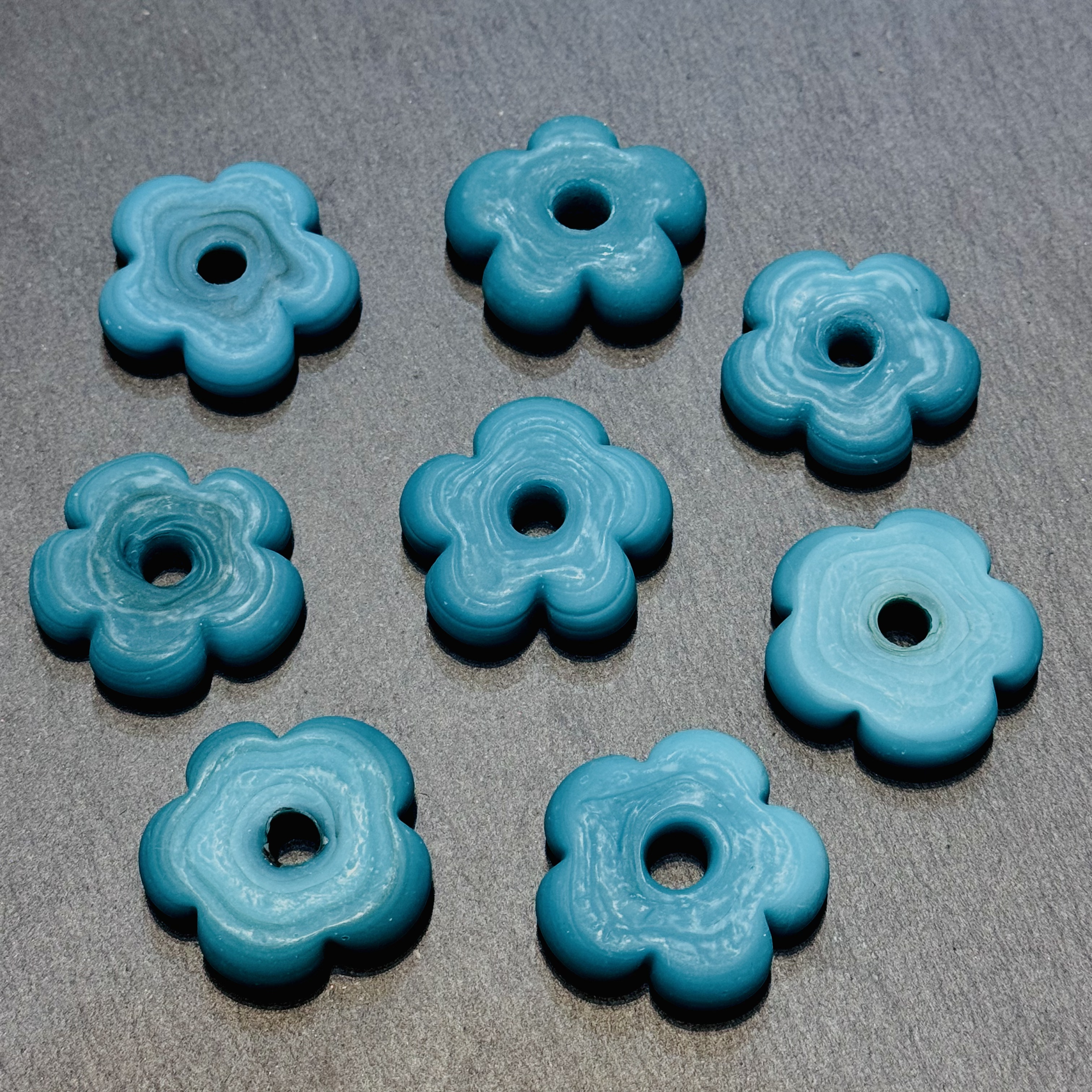 Nepalese imported retro flower-shaped glass bead DIY bracelet earrings accessory '6 Specification image