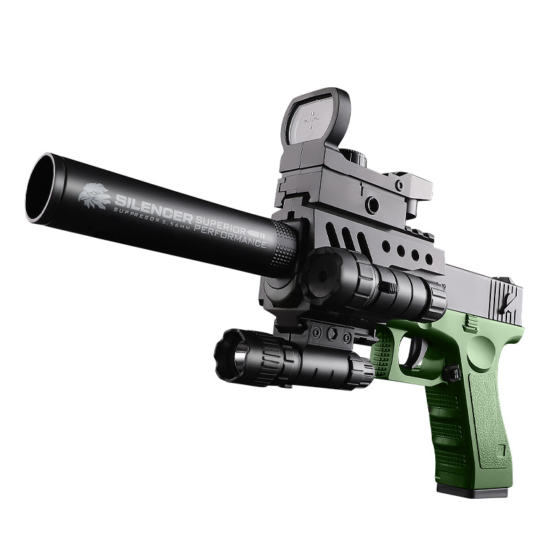 kaihuang longlock manual throwing shell can launch soft bullet gun 1911 simulation pistol model children's toy cross-border Item Picture