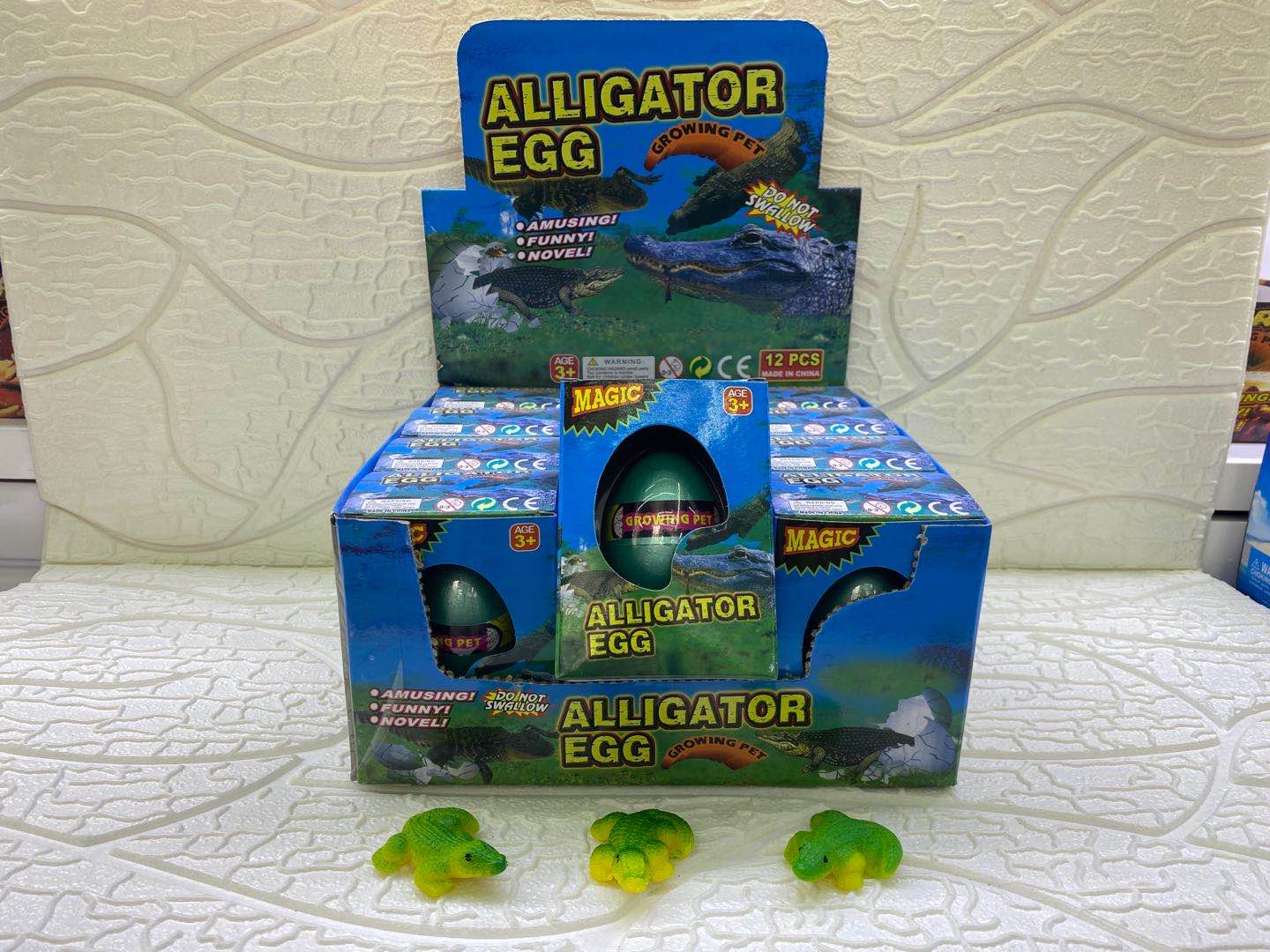 泡水变大鳄鱼蛋，孵化蛋膨胀玩具产品图