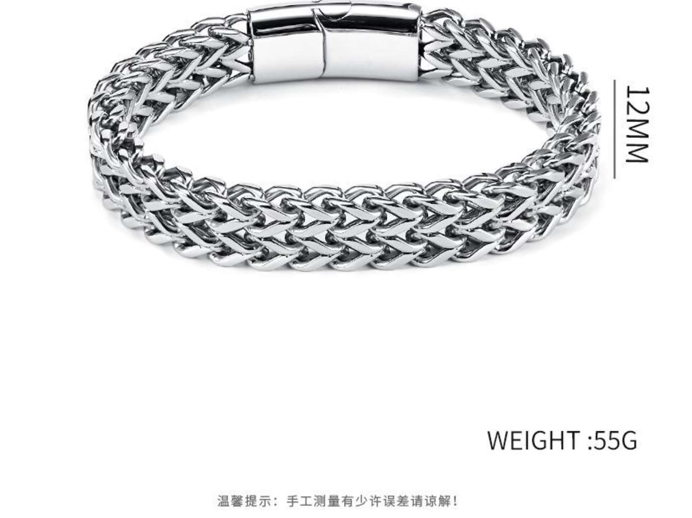 European and American personalized and trendy men's titanium steel bracelet accessories, hip-hop titanium steel bracelet men's simple stainless steel accessories detail image 2