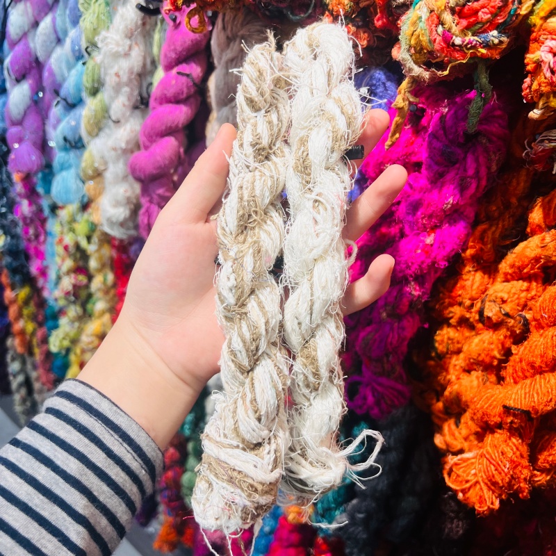 DIY imported new silk yarn, purely handcrafted DIY accessories, accessories, decorative bags, necklaces, bracelets, and accessories... 4