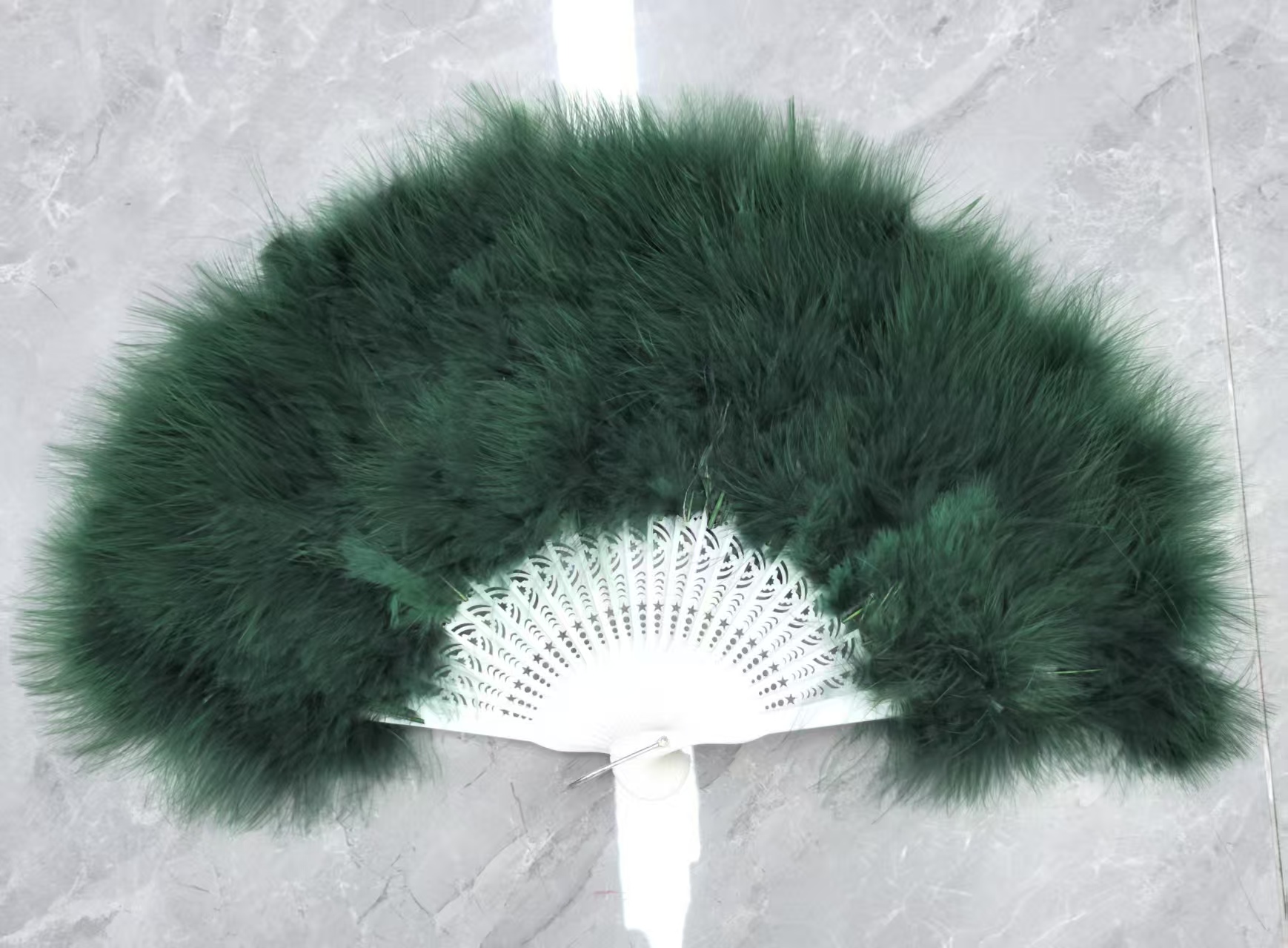 羽毛扇子女旗袍走秀折扇古风舞蹈汉服毛绒圣诞节装饰品