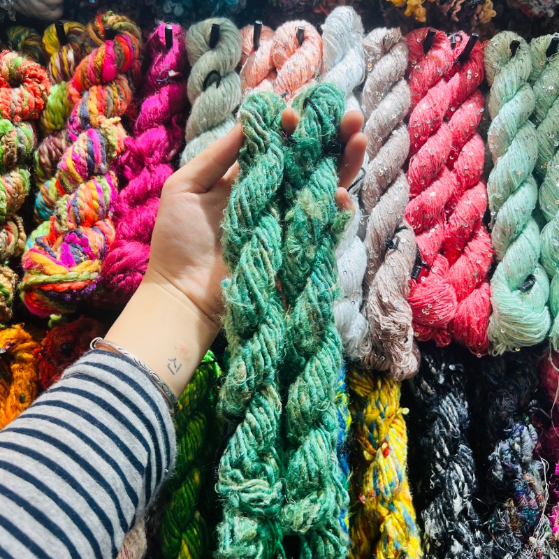DIY imported new silk yarn, purely handcrafted DIY accessories, accessories, decorative bags, necklaces, bracelets, and accessories... 2 Specification image