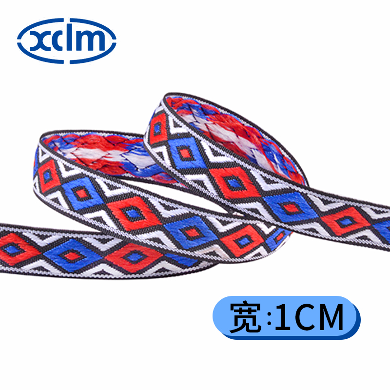 1CM wide jacquard ethnic woven tape, jacquard lace, ancient costume doll clothes, cuff edge-trimmed woven tape, DIY lace pic 8