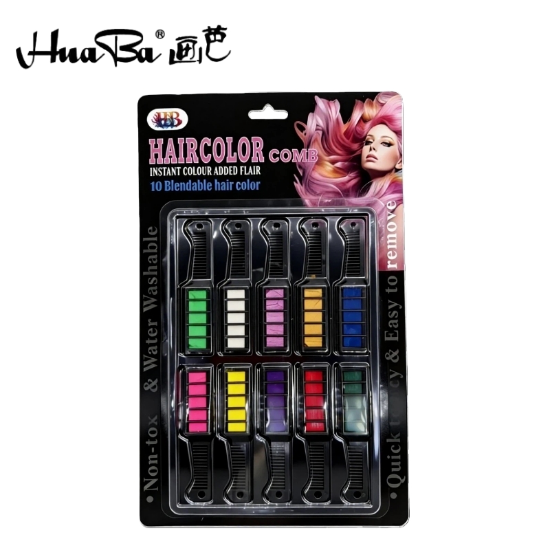 画芭Huaba 跨境新款染发梳套装 摆摊化妆万圣节派对舞台妆npc妆cosplay（RS310）