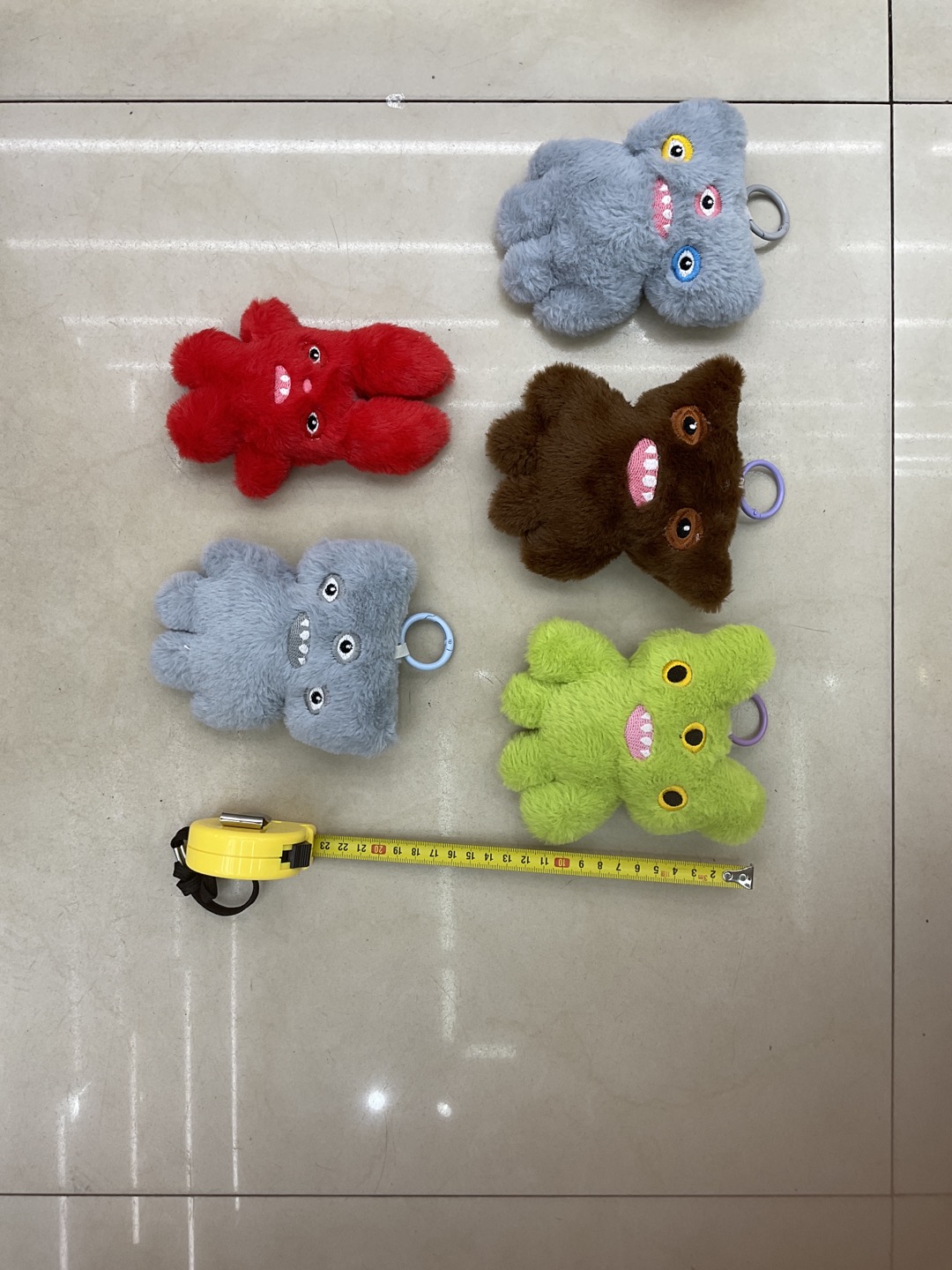 牙齿怪刺绣牙齿毛绒挂件