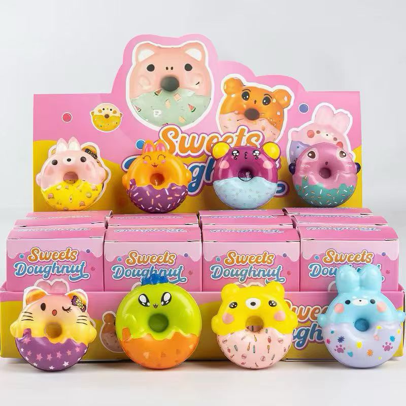 New small-sized cat paw Kabipbala ice cream, hexagonal dragon, slow rebound, Pinching fun, stress-relieving toy, desktop decoration, blind box detail image 9