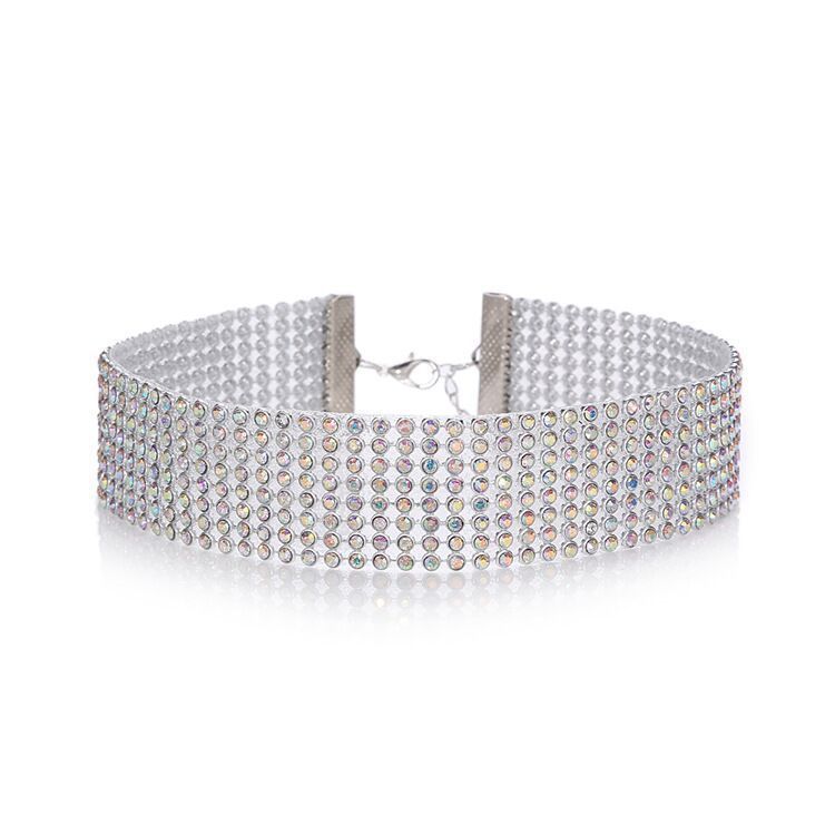 Best-selling luxury diamond-encrusted necklace, collarbone chain, popular European and American fashion accessories, neck chain and collar cho ker Application Scenario