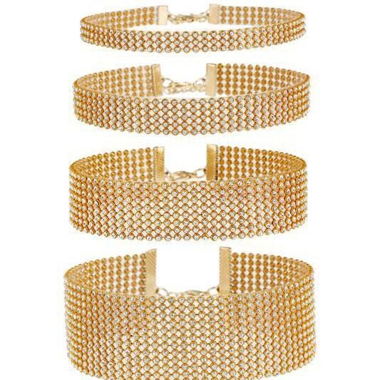 Best-selling luxury diamond-encrusted necklace, collarbone chain, popular European and American fashion accessories, neck chain and collar cho ker detail image 9