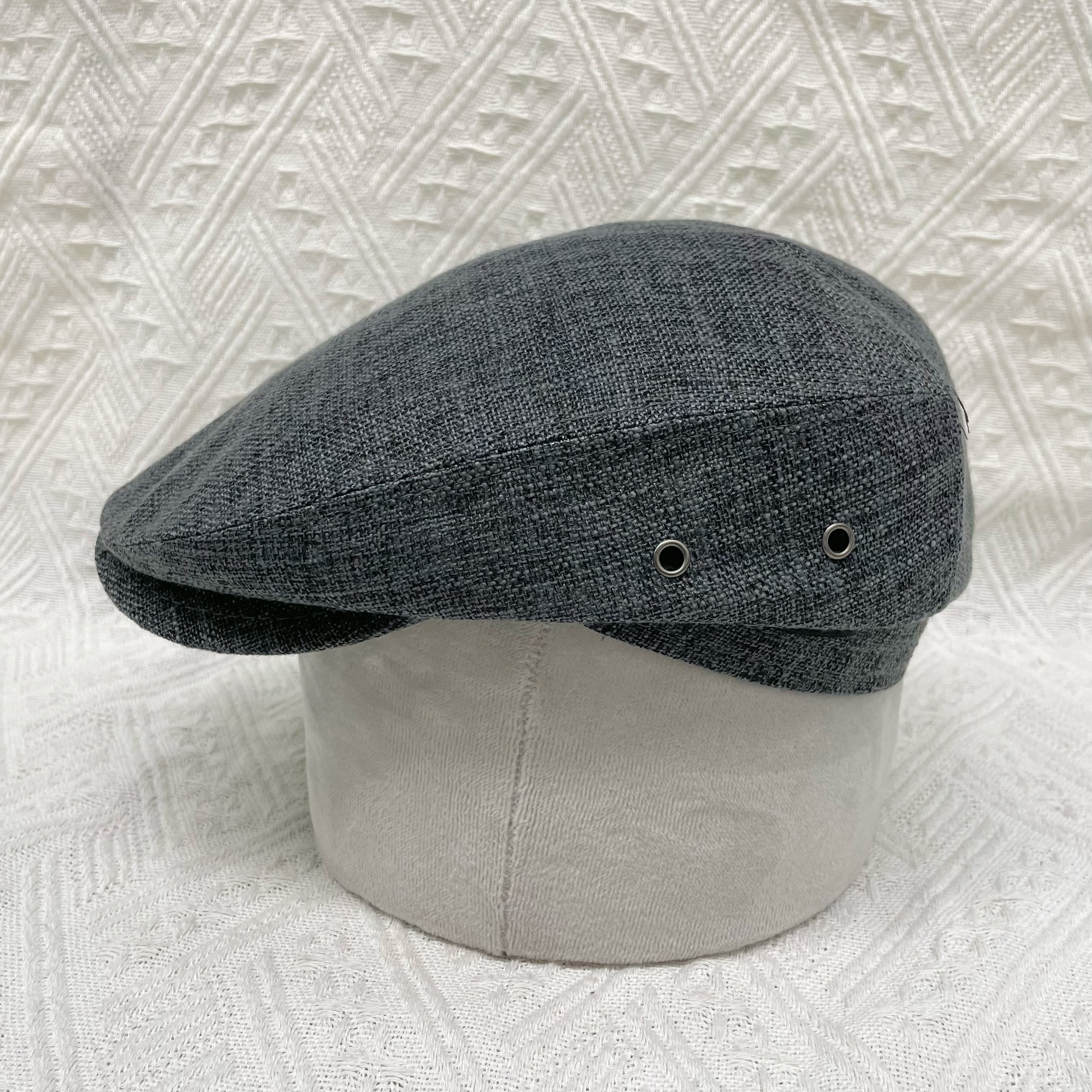 Spring and summer thin, breathable, light and sunshade forward hat, cotton and linen, fashionable, classic and versatile, comfortable, artistic and retro new men's hat details Picture