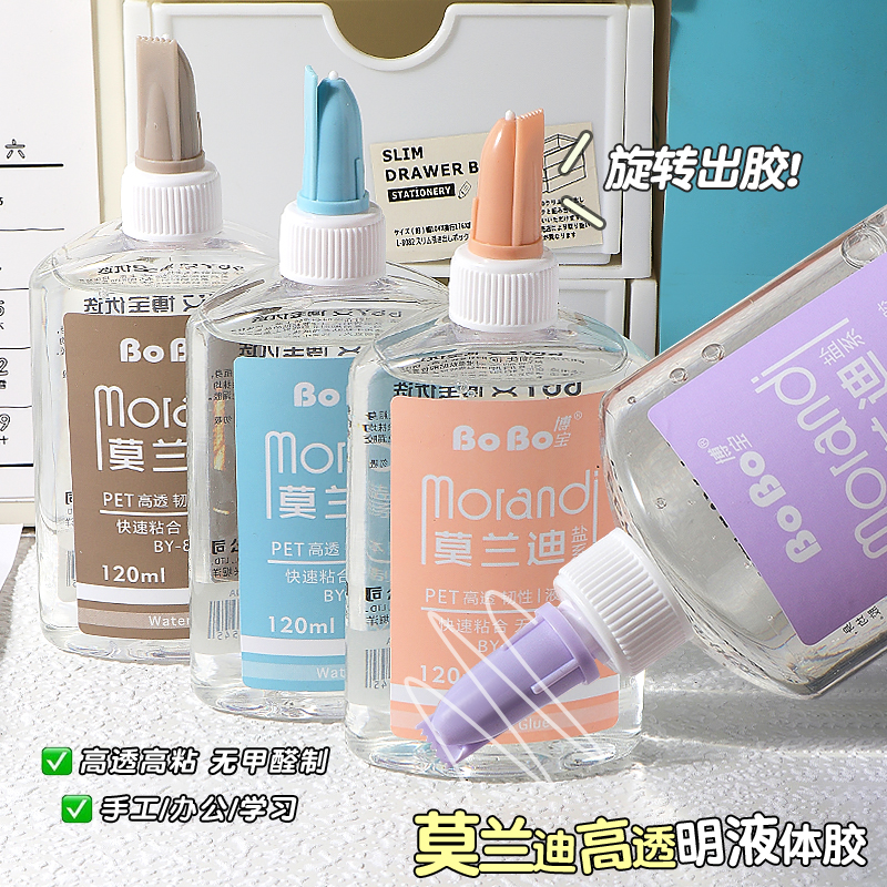 BY-854  卡通胶水 120ml 学生专用环保 快速粘合 好用无味无甲醛详情6