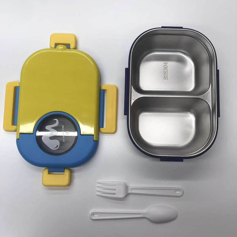 多色撞色分隔餐盒|食品级材质 便携防漏 含餐具 学生上班族带饭颜值饭盒 轻食便当详情6