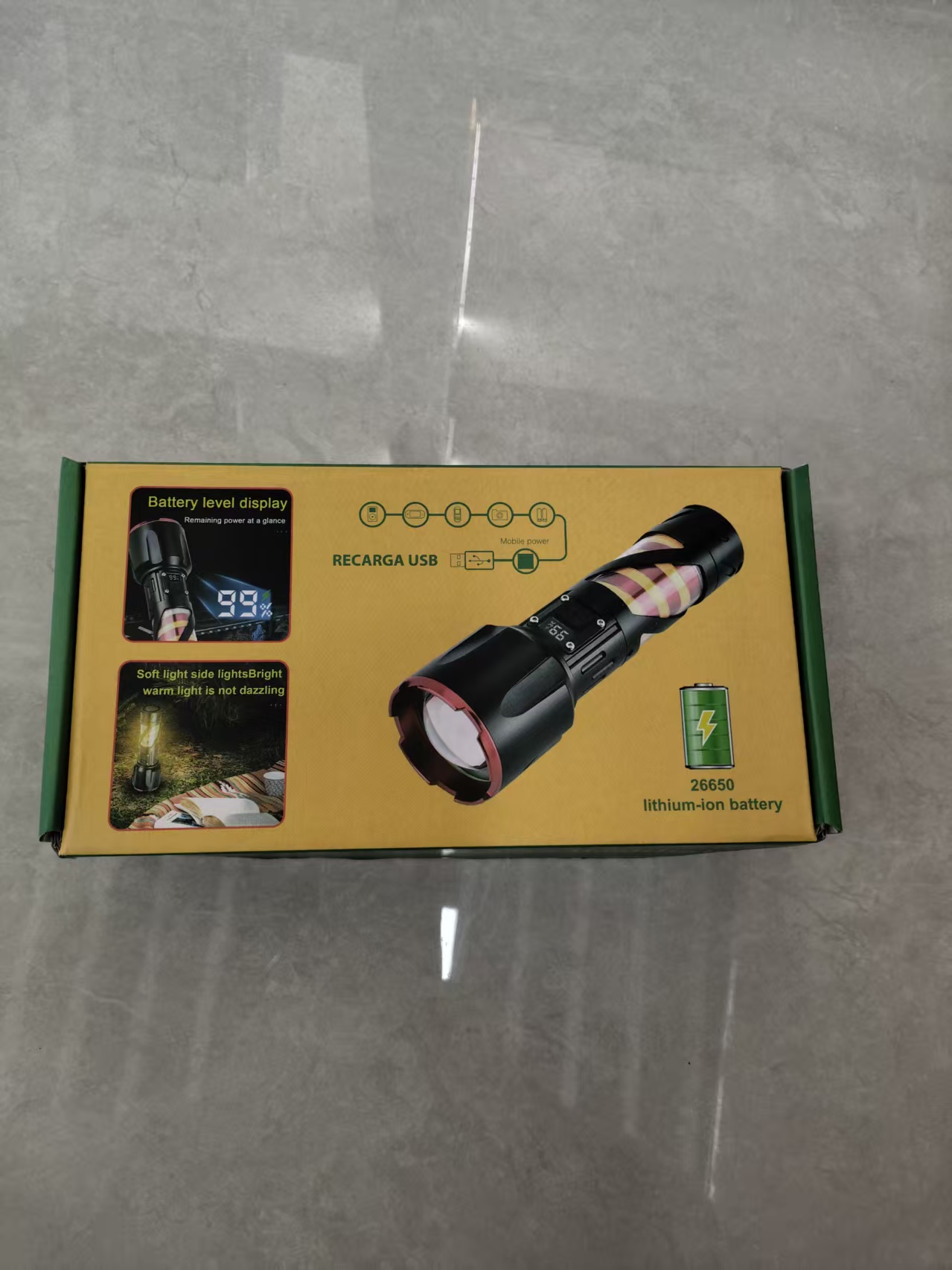 Outdoor handheld flashlight for hunting tigers, laser light, night lighting for driving pigs and hunting tigers, portable high-intensity flashlight, multi-functional Application Scenario