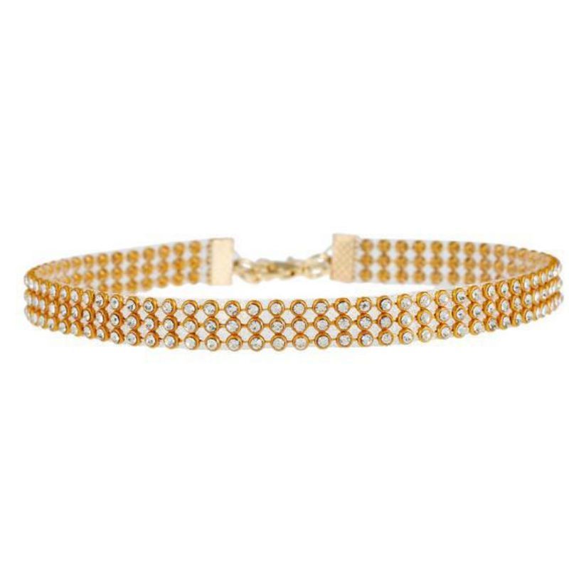Best-selling luxury diamond-encrusted necklace, collarbone chain, popular European and American fashion accessories, neck chain and collar cho ker details Picture