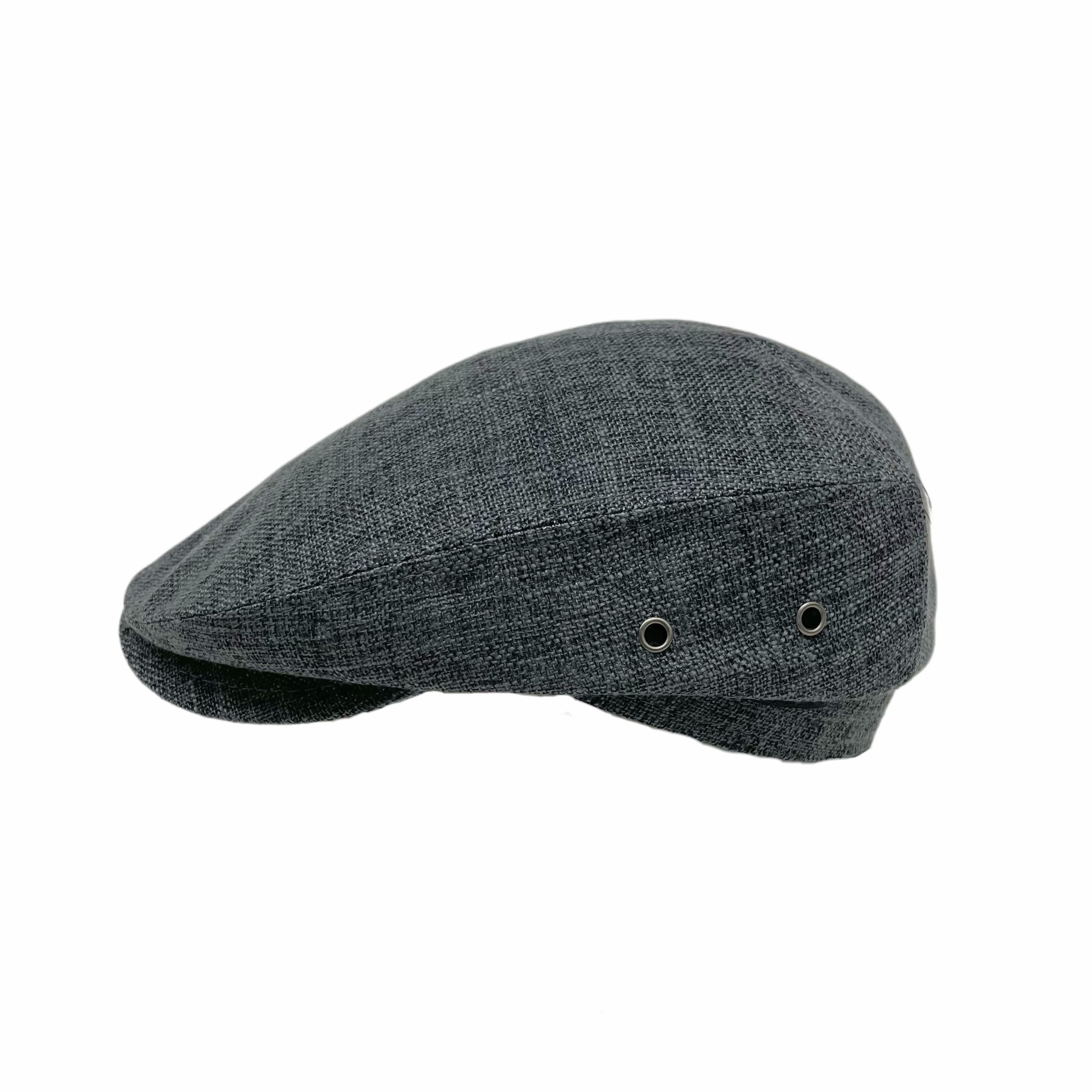 Spring and summer thin, breathable, light and sunshade forward hat, cotton and linen, fashionable, classic and versatile, comfortable, artistic and retro new men's hat Item Picture