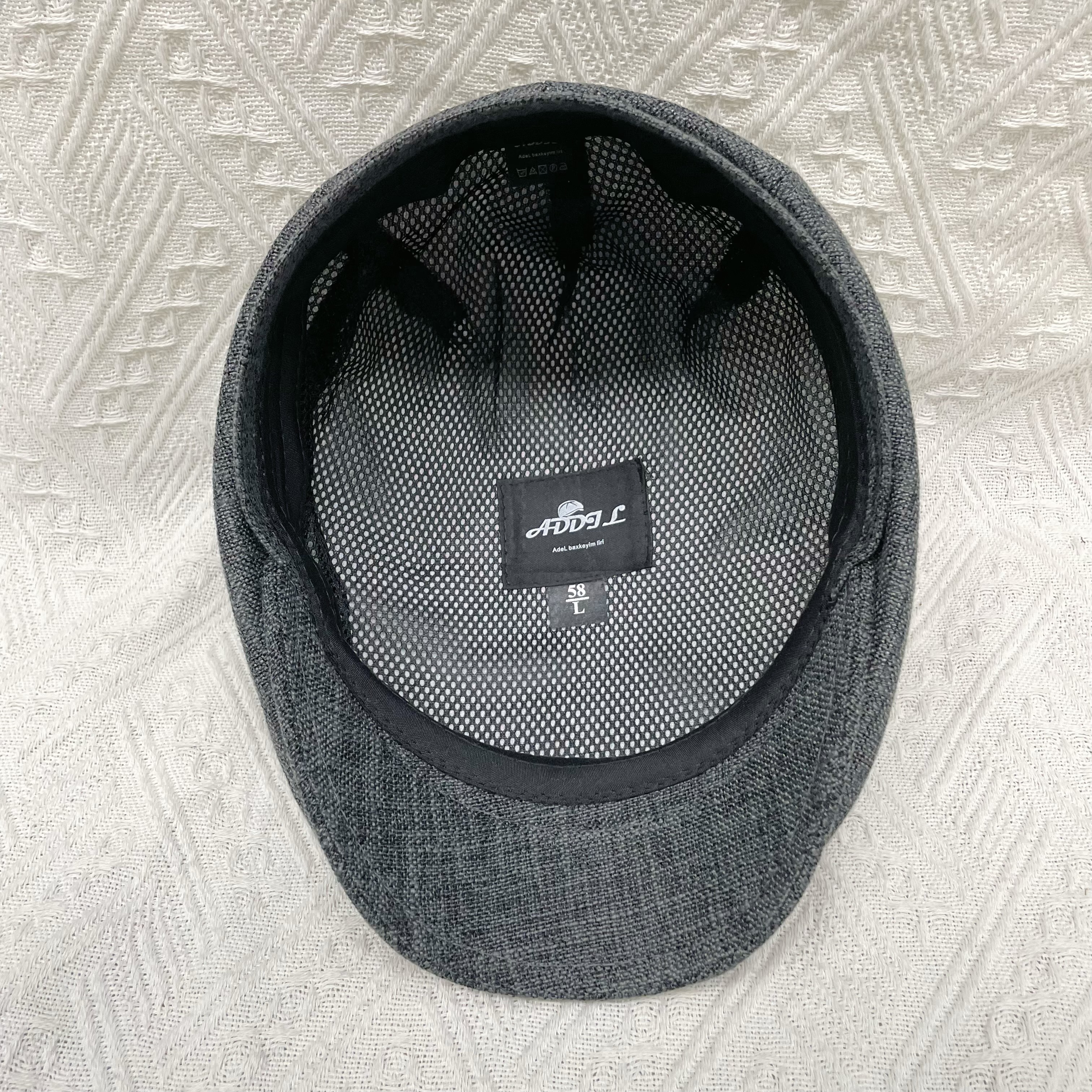 Spring and summer thin, breathable, light and sunshade forward hat, cotton and linen, fashionable, classic and versatile, comfortable, artistic and retro new men's hat Specification drawing