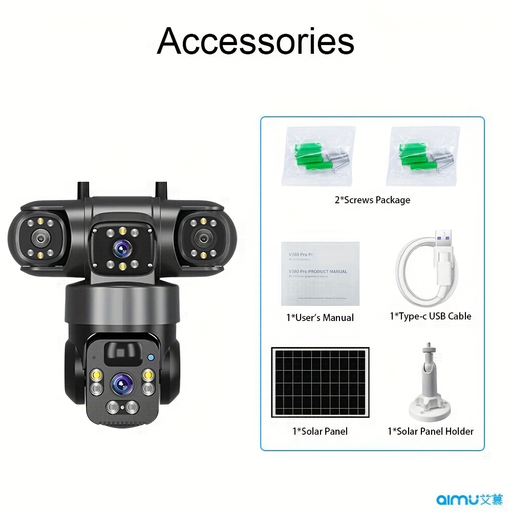 Foozac spherical solar monitoring, three clear images, cross-border foreign trade potential bestsellers Specification image