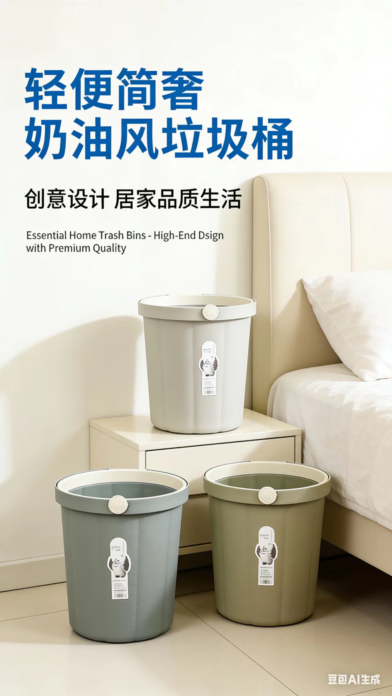 垃圾桶收纳桶/垃圾桶/铁垃圾桶/分类不锈钢垃圾桶/不锈钢大号垃圾桶细节图