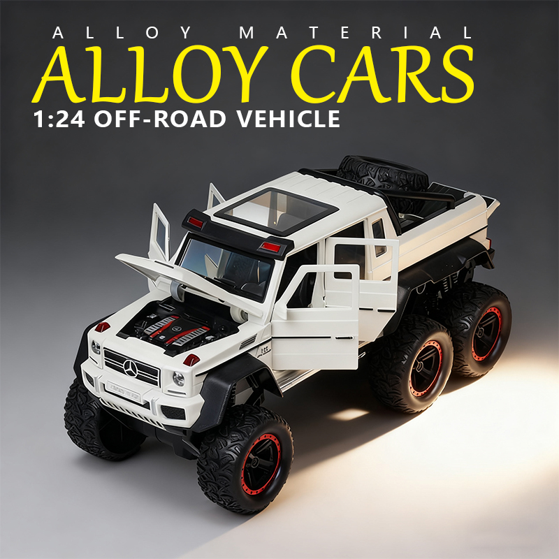 1:24 Mercedes-Benz G 6*6 off-road vehicle simulation alloy car model large six-wheel boy toy collection Application Scenario