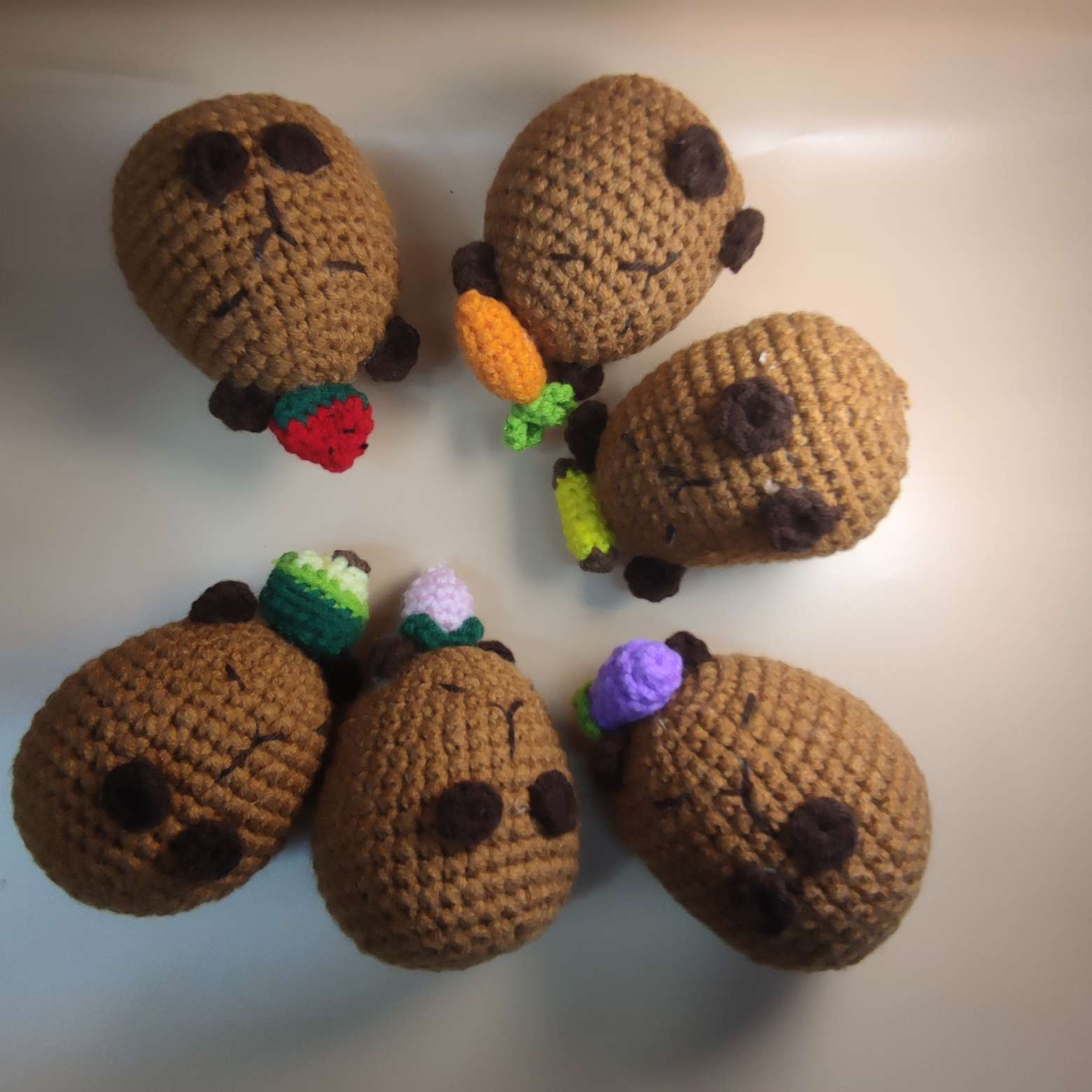 手工钩织钥匙扣钩针钥匙扣卡皮扒拉钥匙扣钥匙扣产品图