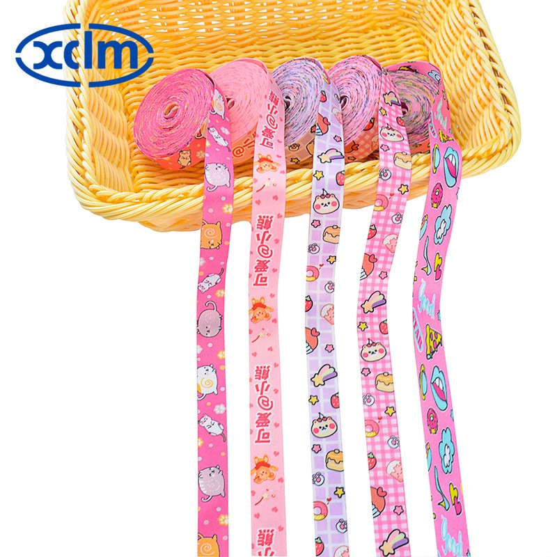 厂家直销热转印印花织带涤纶2cm卡通双面印花织带可批发服装辅料