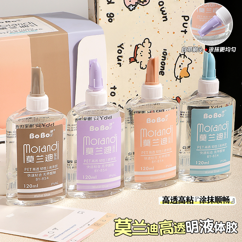 BY-854  卡通胶水 120ml 学生专用环保 快速粘合 好用无味无甲醛详情5