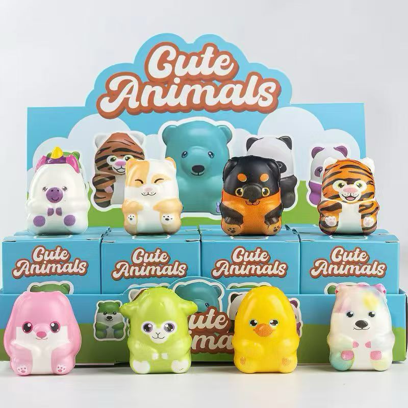 New small-sized cat paw Kabipbala ice cream, hexagonal dragon, slow rebound, Pinching fun, stress-relieving toy, desktop decoration, blind box detail image 10