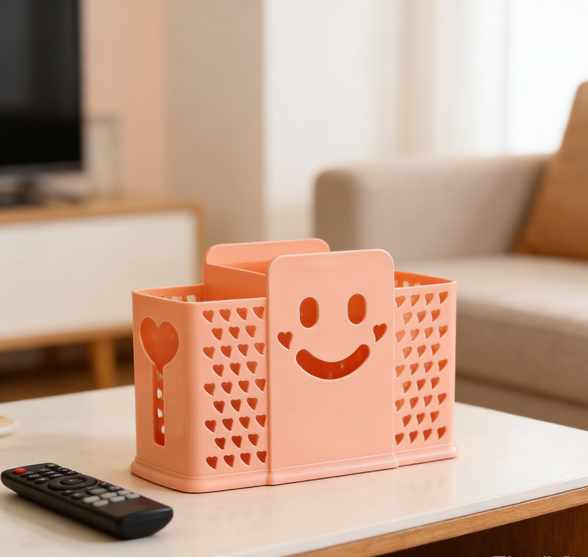 Smiling face 筷笼 multi-functional chopstick holder, plastic chopstick rest, draining household tableware storage rack, chopstick and spoon storage box Application Scenario