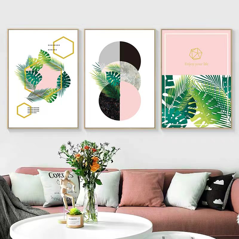 现代家饰挂画穆斯林壁画装饰画木边装饰画墙面装饰品3040有框油画